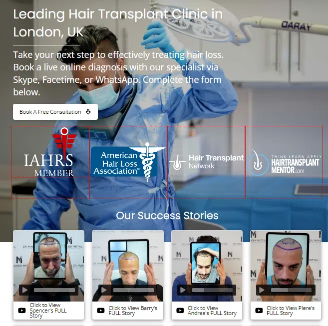 Template for Mittal Hair Clinic